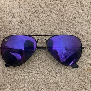 Customized Purple and Black Raybans